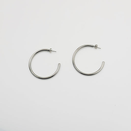 SILVER HOOPS