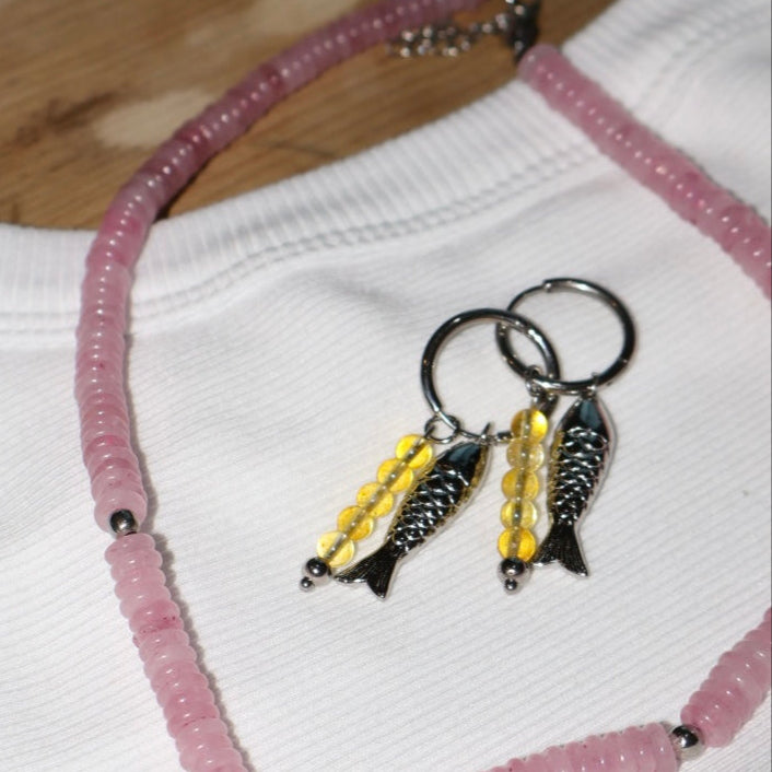 PECES SILVER HOOPS